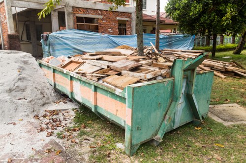 Waste collection trucks operating in North West London