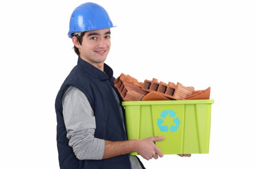 Recycling bins setup in Temple Fortune area