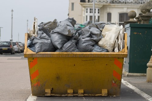 Hendon waste collection trucks in action