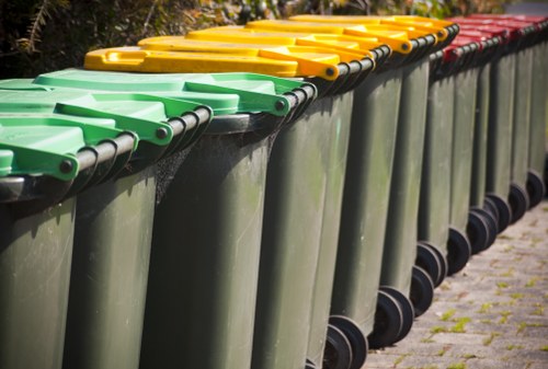 Community members participating in recycling initiatives