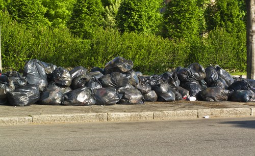 Community members participating in Willesden waste collection